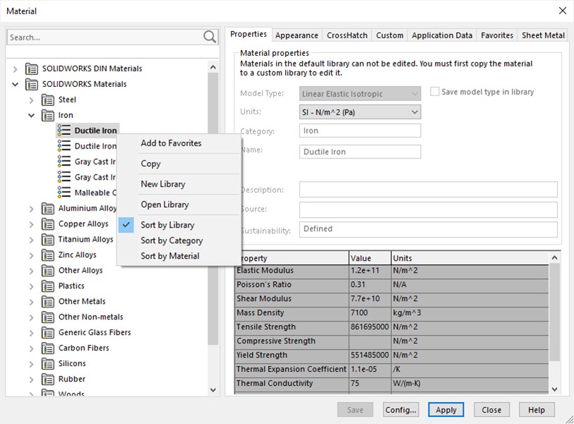 SOLIDWORKS Tips: How To Create Custom Materials In SOLIDWORKS